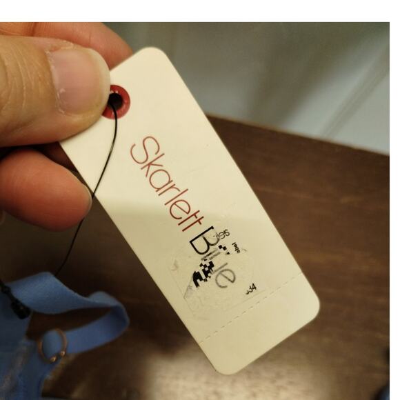 Skarlett Blue Size 32B Minx Lace Unlined Balconette Underwire Bra NWT - Picture 8 of 8